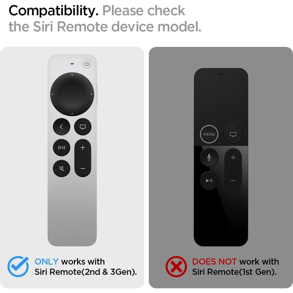 Funda Spigen para Control Remoto Siri Apple TV 2021/2022 - Negro