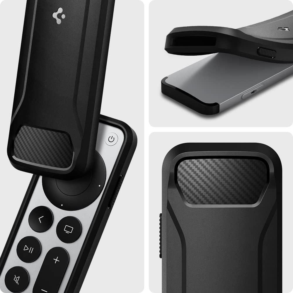 Funda Spigen para Control Remoto Siri Apple TV 2021/2022 - Negro