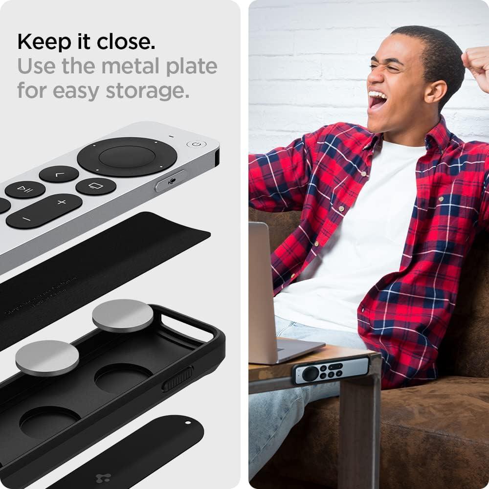 Funda Spigen para Control Remoto Siri Apple TV 2021/2022 - Negro