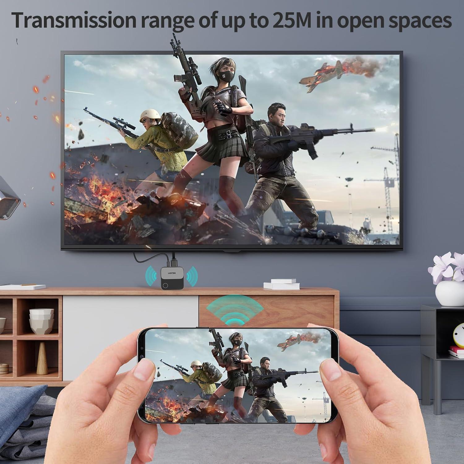 Adaptador Dongle Inalámbrico HDMI Unitek R36 4K 60Hz