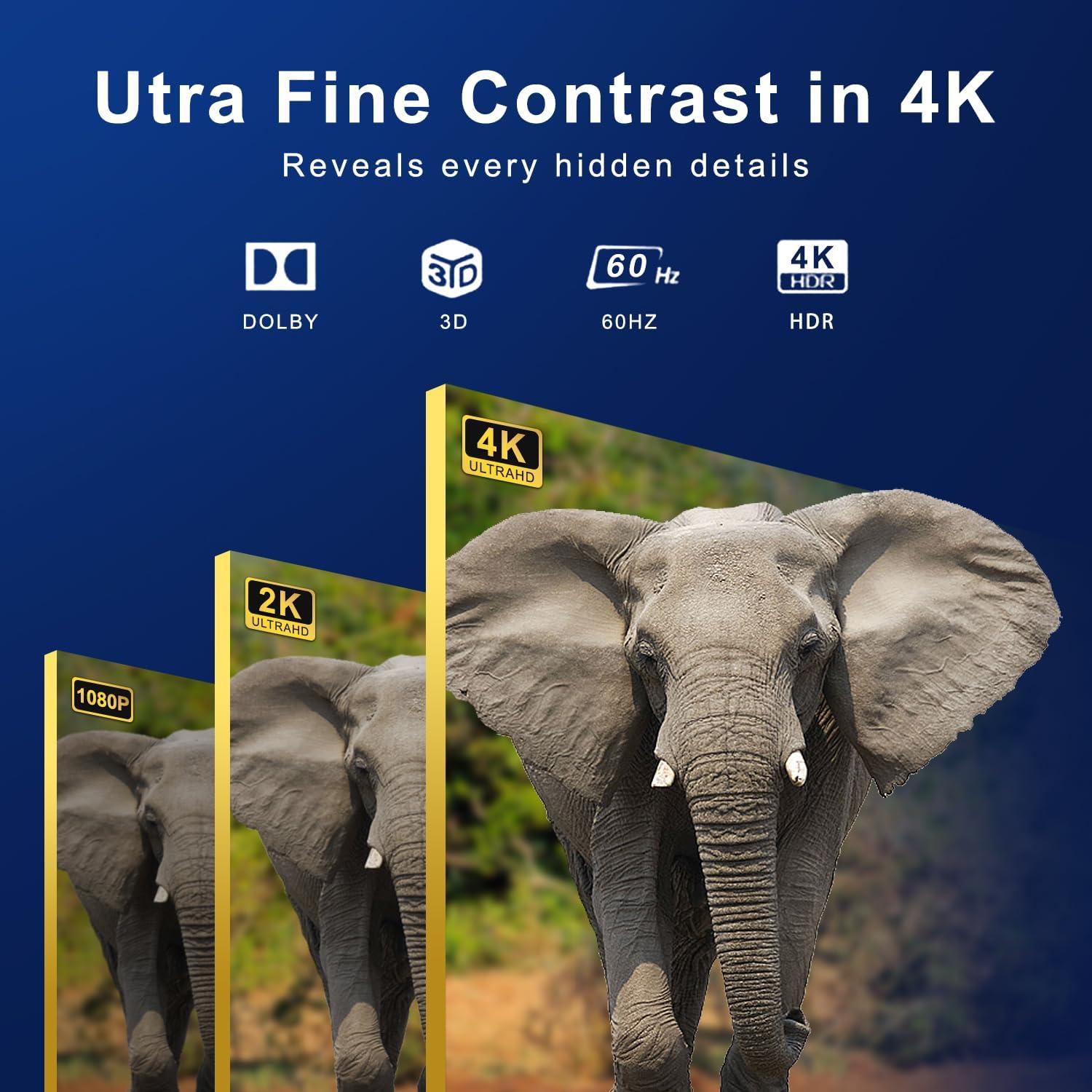 Conmutador HDMI 5 Puertos ZUZONG 4K 60Hz Control Remoto