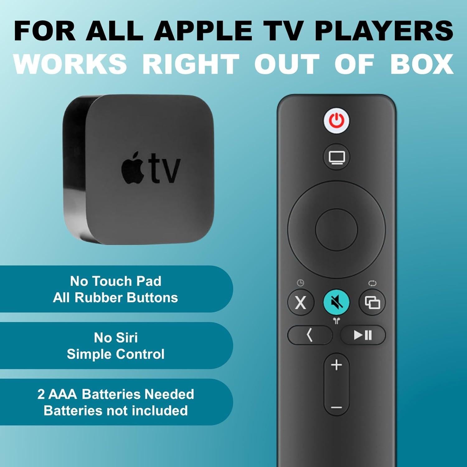 Control Remoto Universal aarooGo para Apple TV 4K y HD