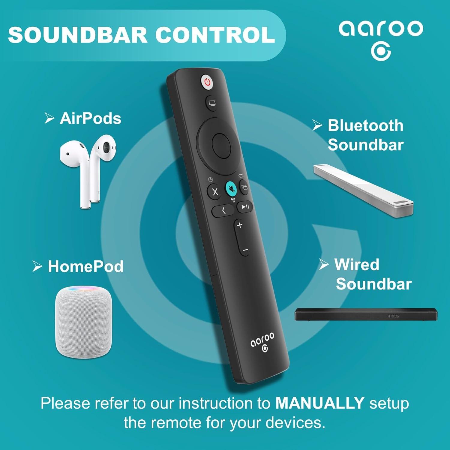 Control Remoto Universal aarooGo para Apple TV 4K y HD