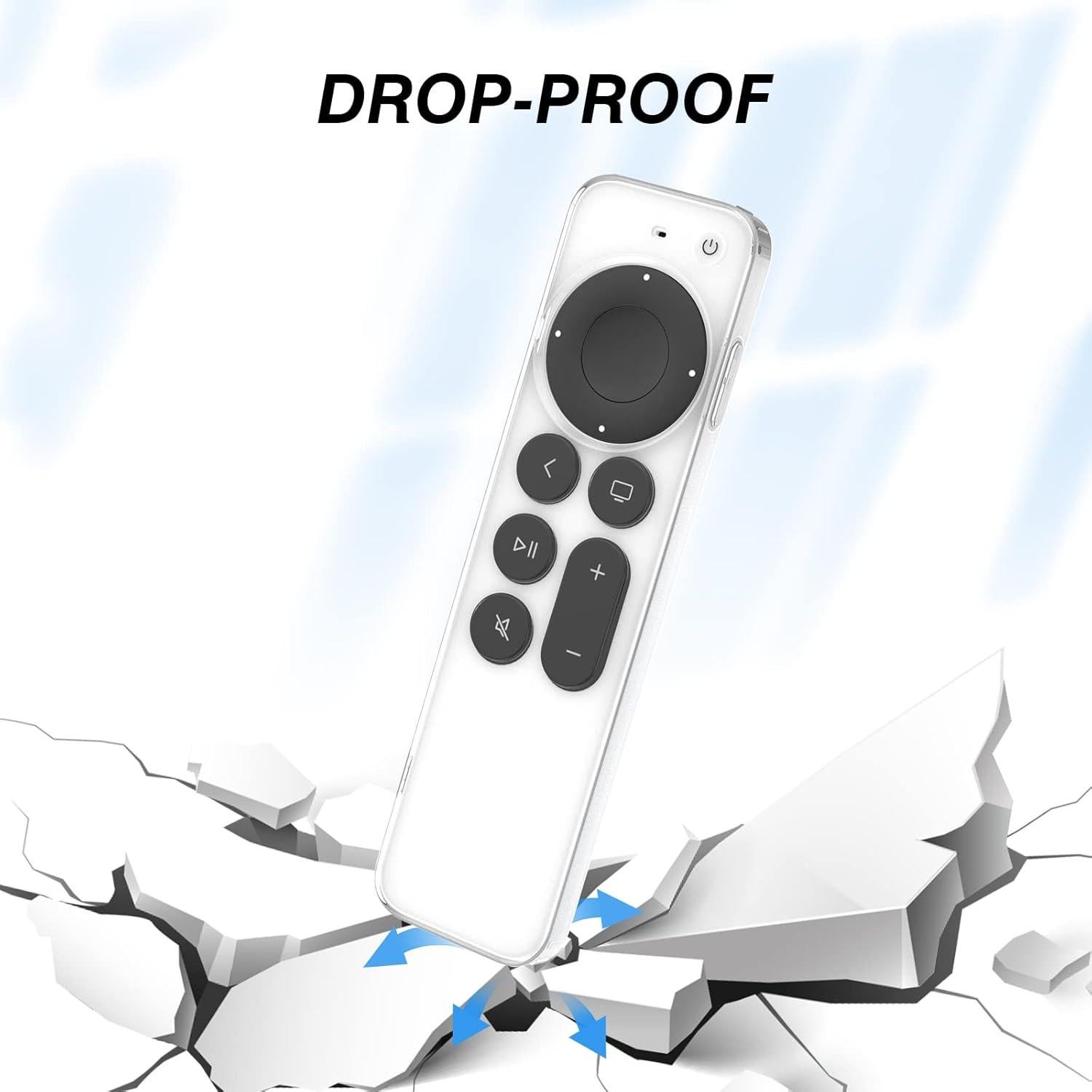 Funda Protectora Transparente GEITOO para Apple TV 4K Siri Remote