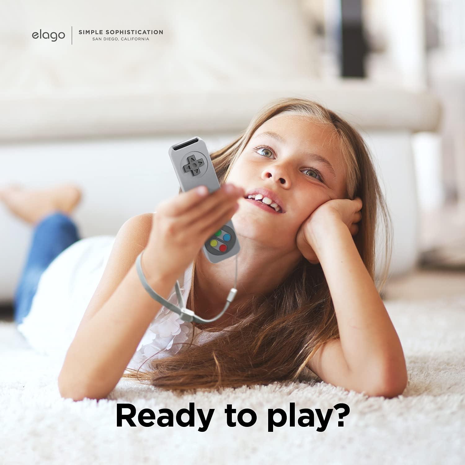 Funda Retro elago R4 para Control Remoto Apple TV 4K 2022/2021 - Gris Claro