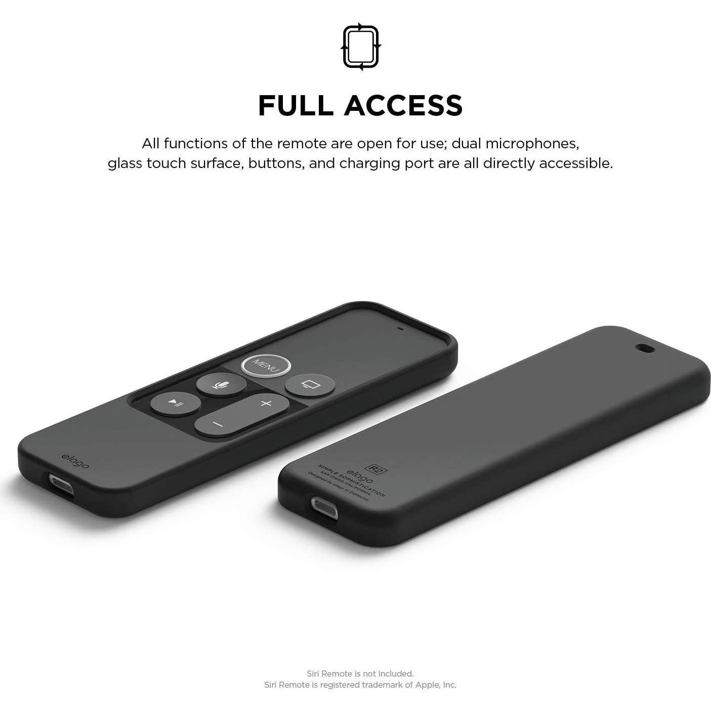 Funda de Silicona elago R2 para Control Remoto Apple TV 4K - Antideslizante, Ajuste Delgado