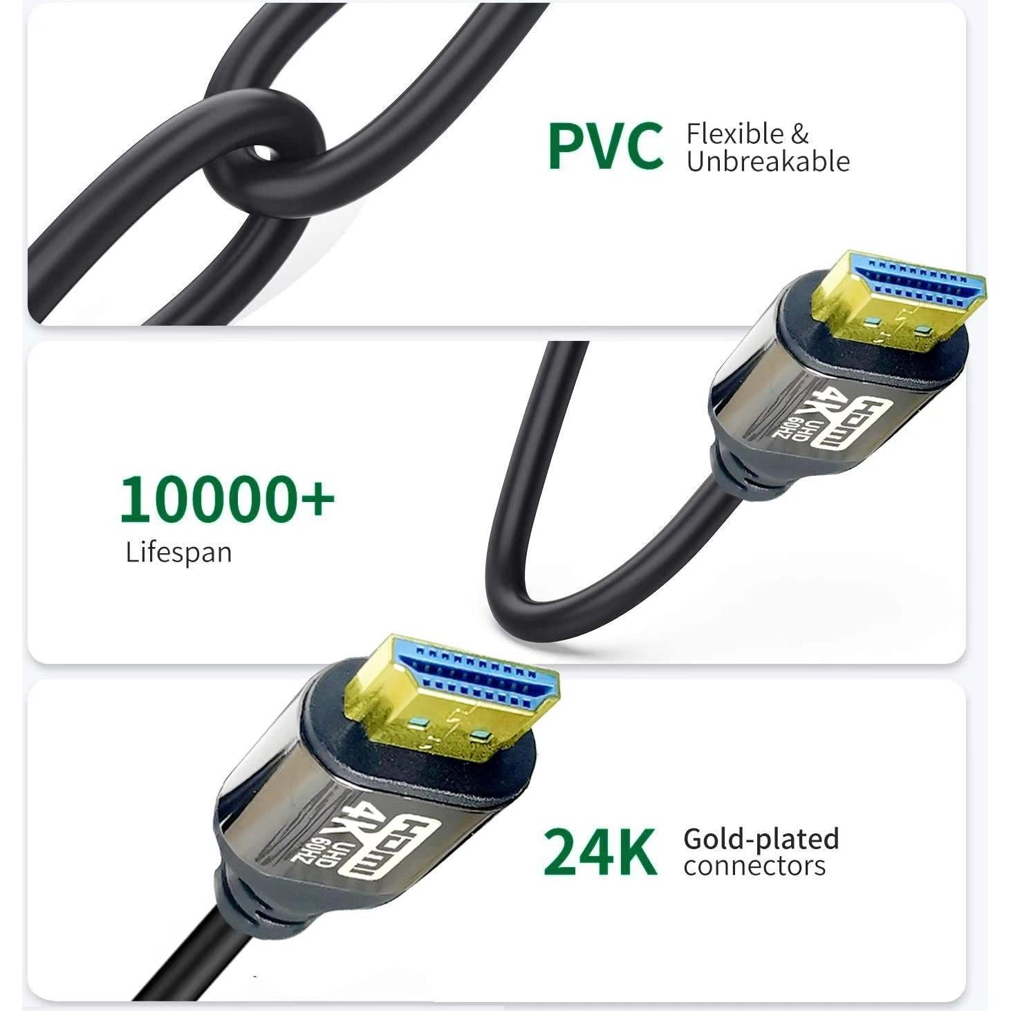 Cable HDMI 4K 18.3m Lianjie Alta Velocidad 18Gbps eARC HDR