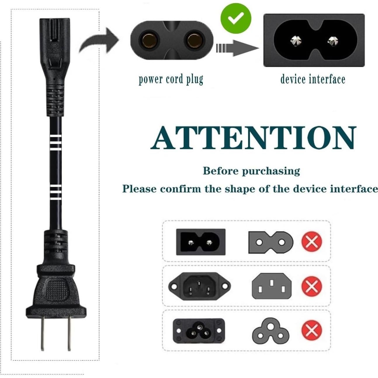 Cable de Alimentación de Repuesto para Apple TV 3.05 m UNIMOSON