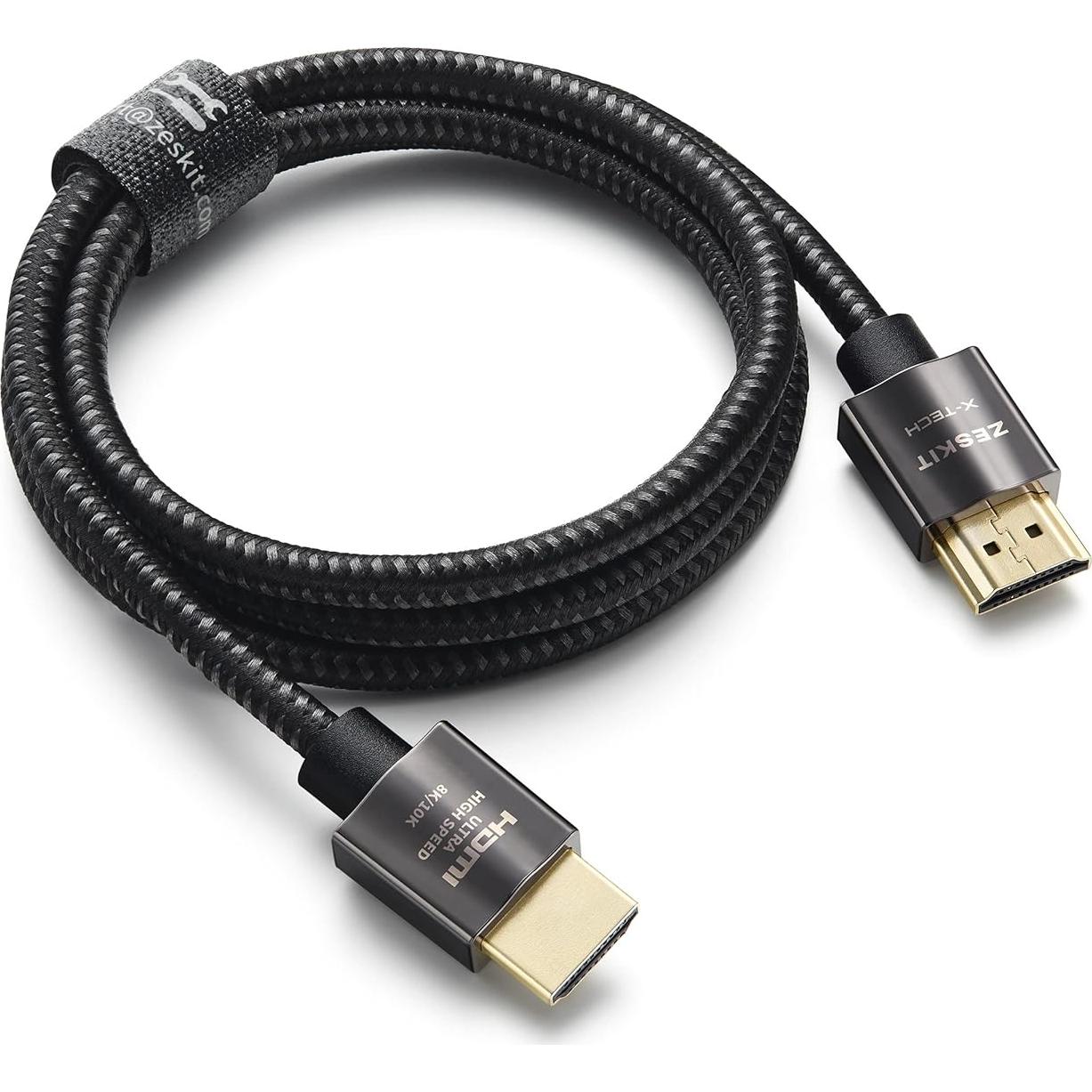 Cable HDMI Ultra High Speed Zeskit X-Tech 2m 48Gbps 8K 4K HDR