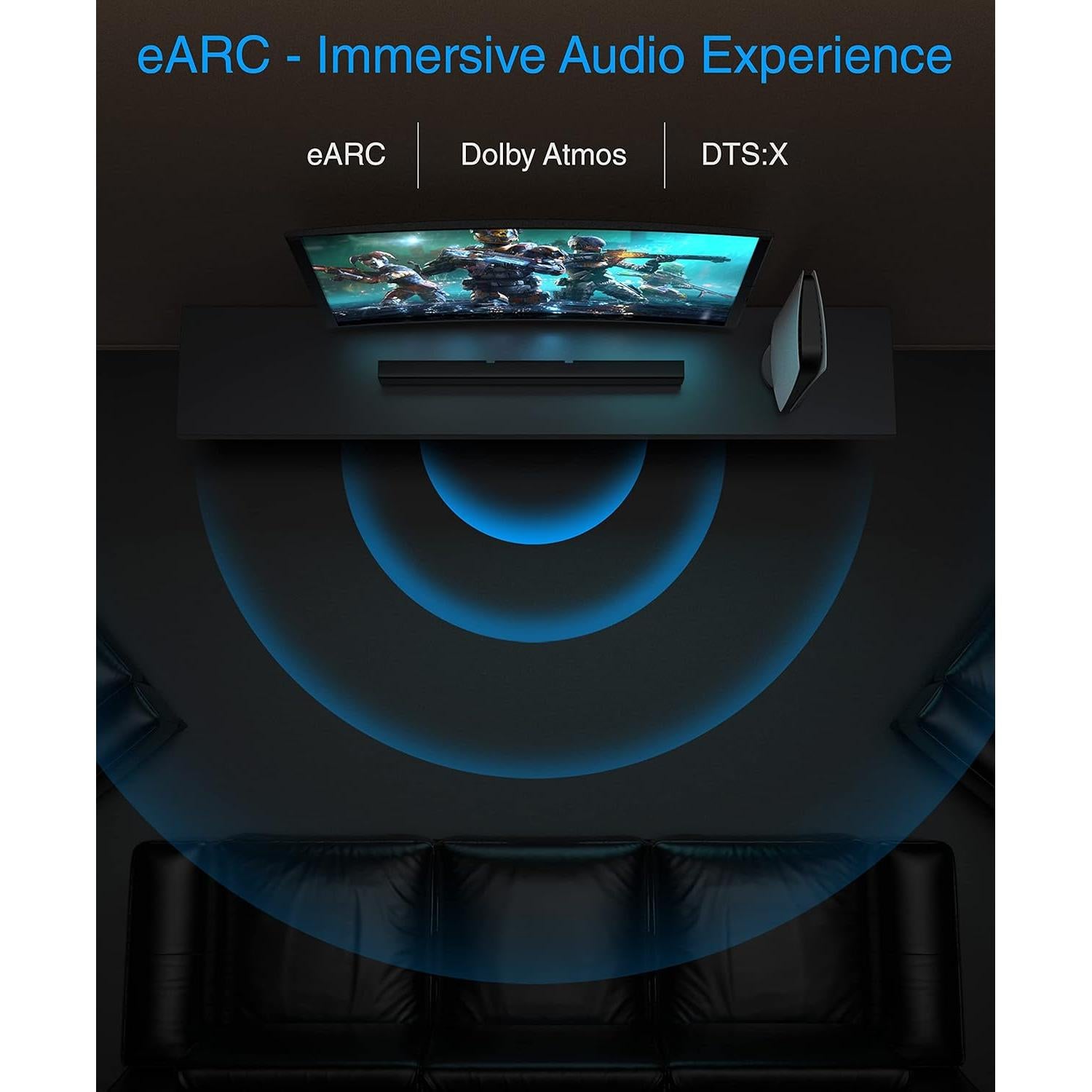 Cable HDMI BlueRigger 9.14 m 4K 60Hz HDR Alta Velocidad