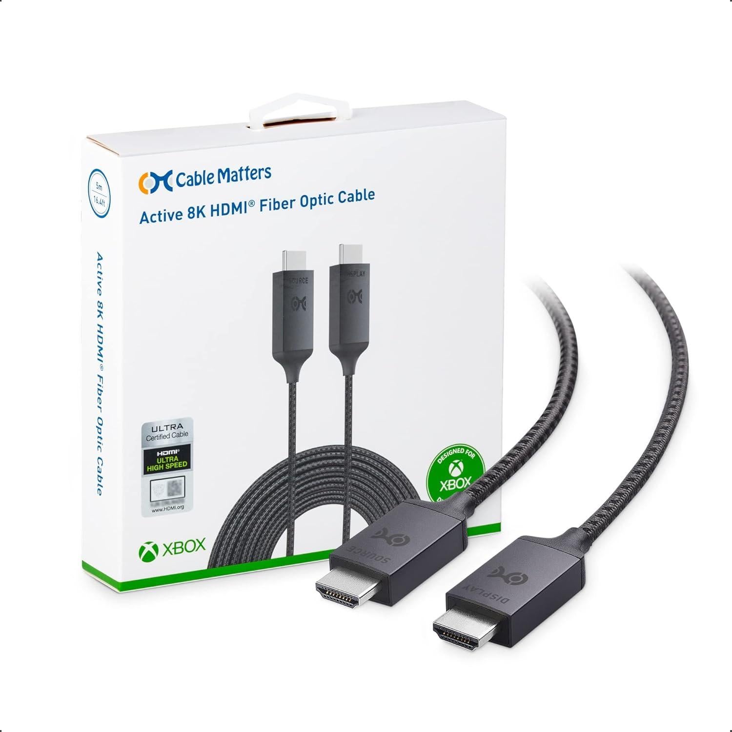 Cable HDMI Activo 8K 60Hz Cable Matters 5m para Xbox y PS5