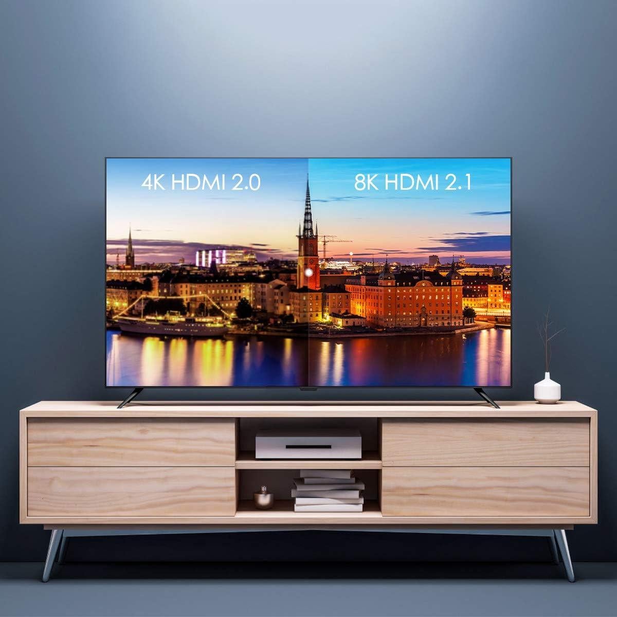 Cable HDMI de fibra óptica BIFALE 8K 10m 48Gbps HDR