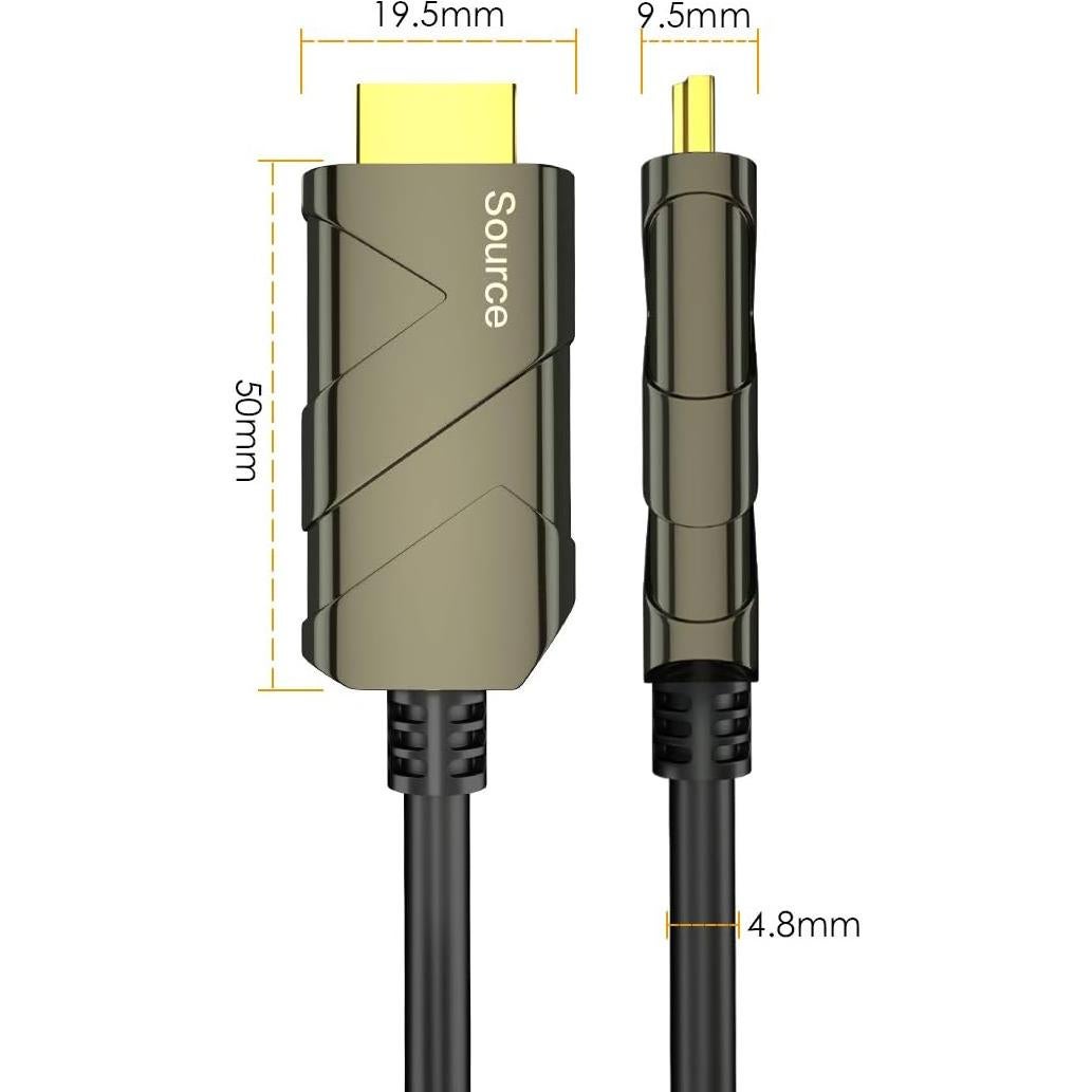 Cable HDMI de fibra óptica BIFALE 8K 10m 48Gbps HDR