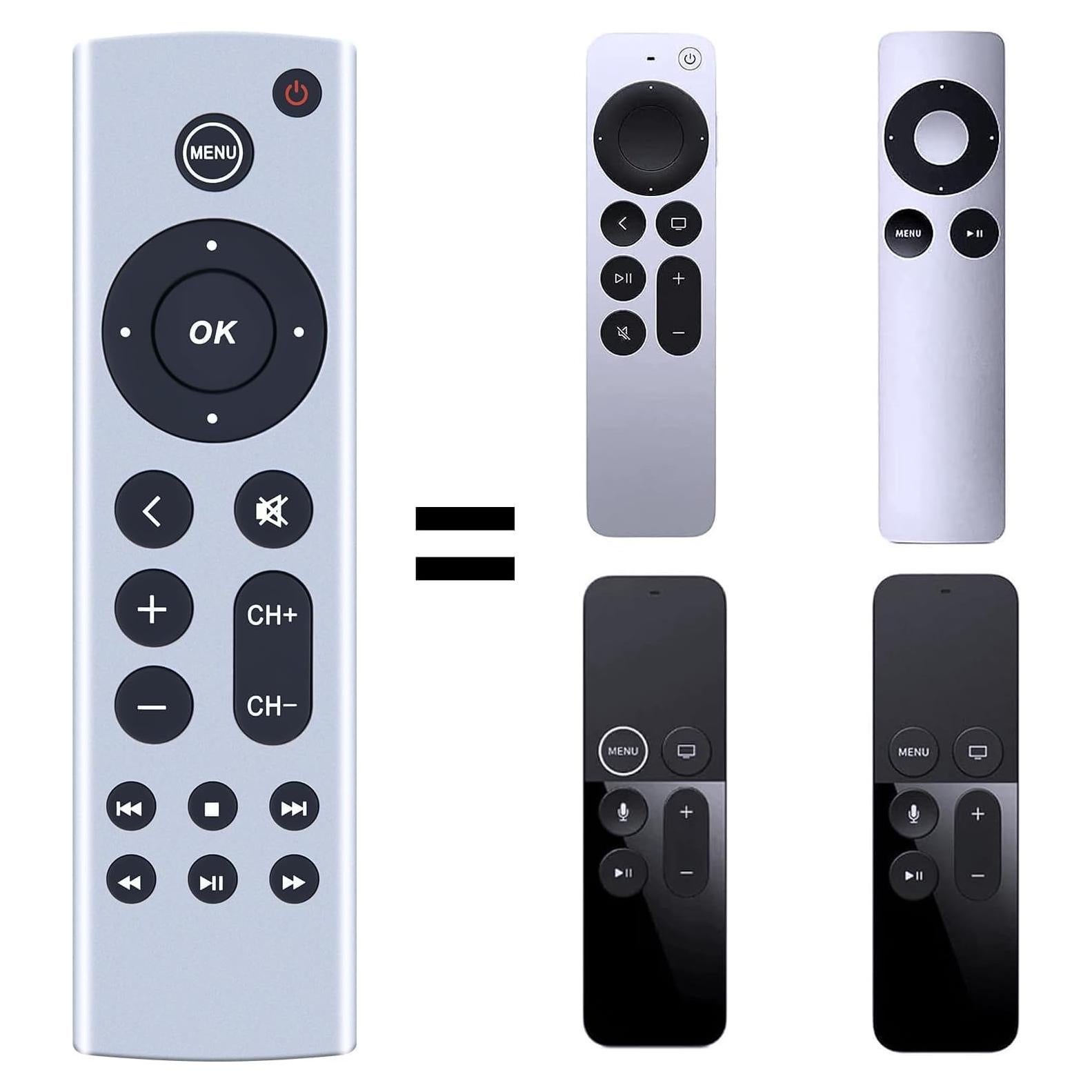 Control Remoto Universal PZL para Apple TV 4K/HD - Sin Voz