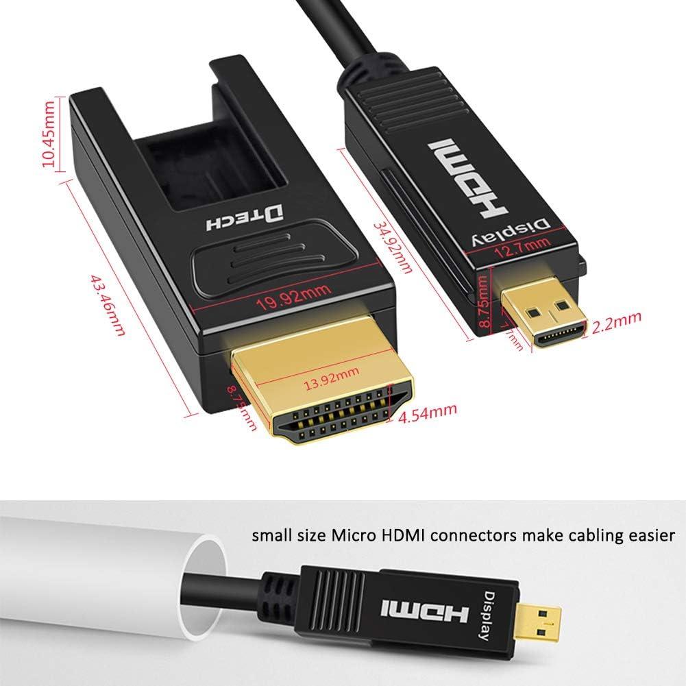 Cable HDMI de fibra óptica DTech 15m 4K 60Hz 18Gbps