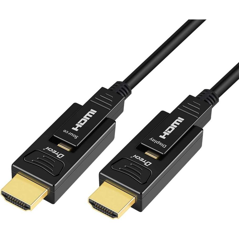 Cable HDMI de fibra óptica DTech 15m 4K 60Hz 18Gbps