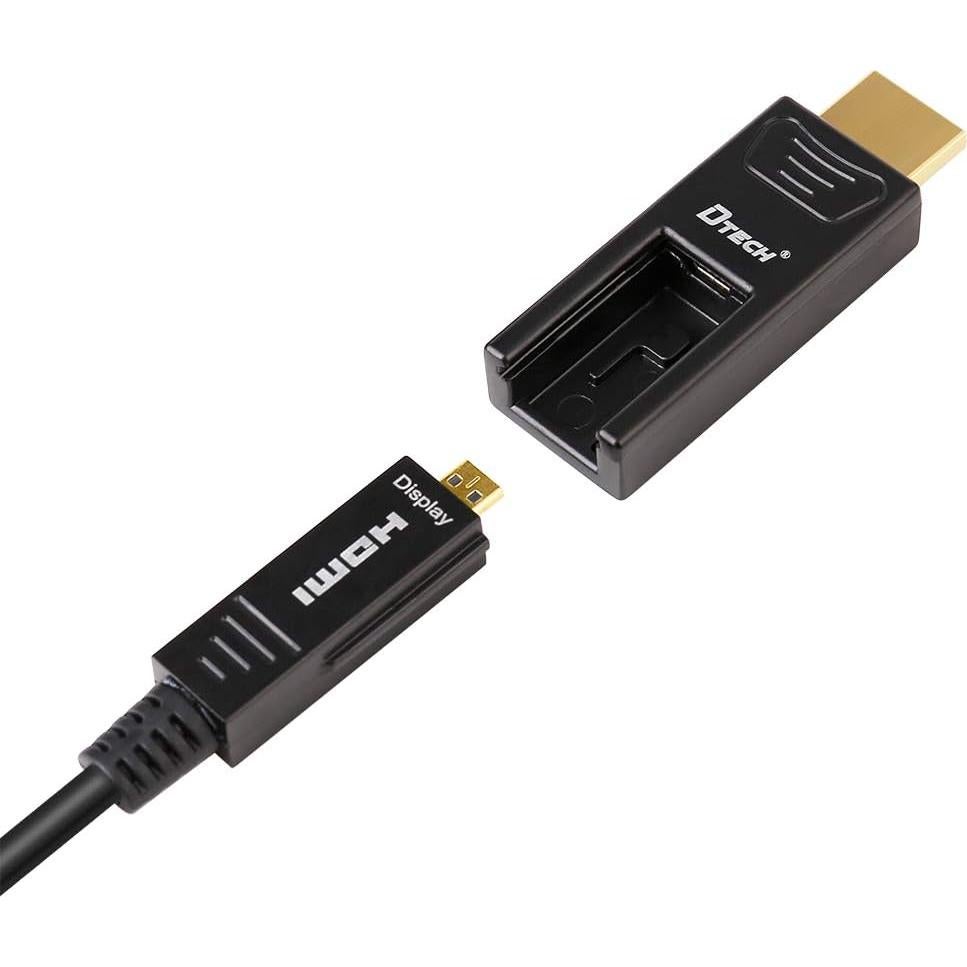 Cable HDMI de fibra óptica DTech 15m 4K 60Hz 18Gbps
