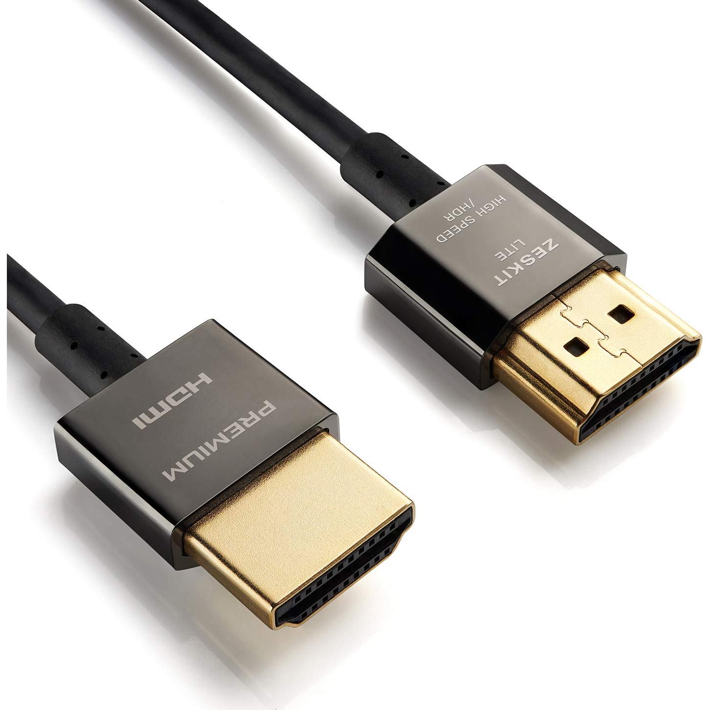 Cable HDMI 2.0b Zeskit Lite 1.5m Ultra Delgado 18Gbps 4K