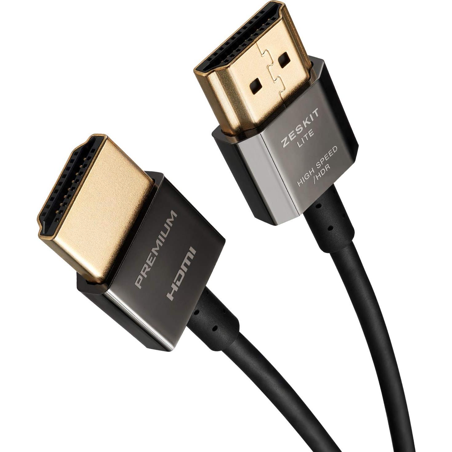 Cable HDMI 2.0b Zeskit Lite 1.5m Ultra Delgado 18Gbps 4K