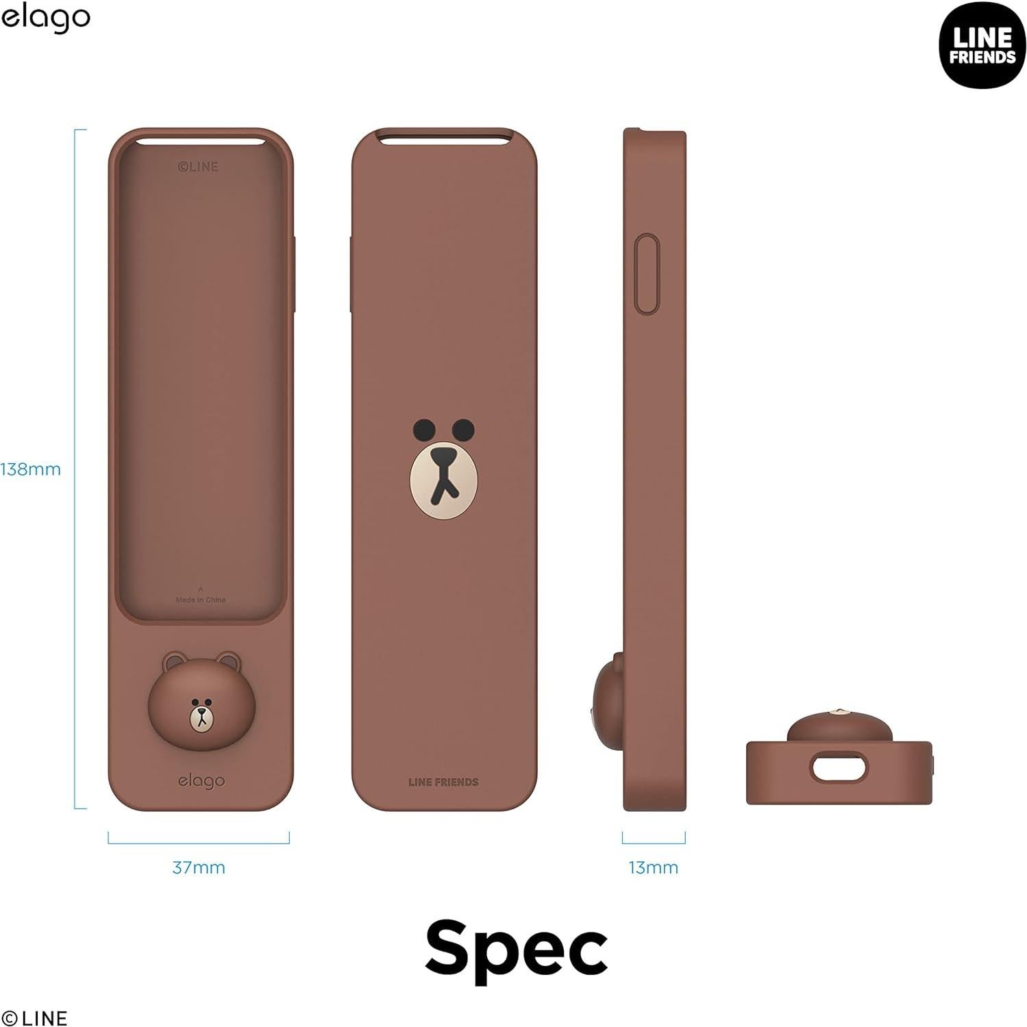 Funda Slim elago LINE Friends para Apple TV 4K Control Remoto Marrón