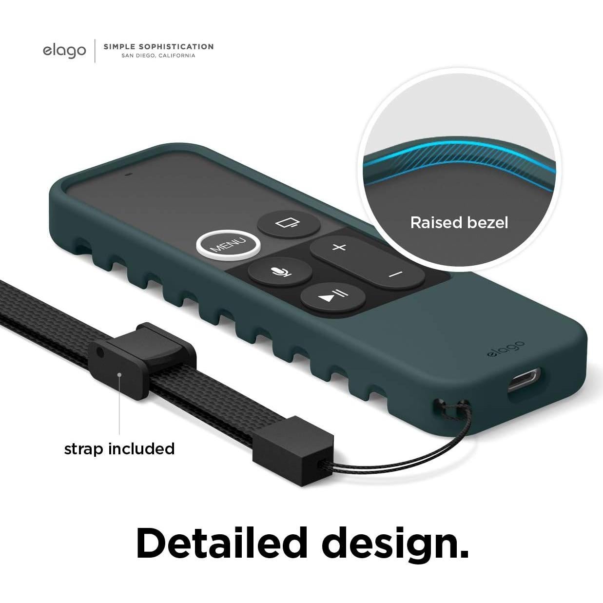 Funda Protectora elago R3 para Apple TV Remote - Verde Medianoche