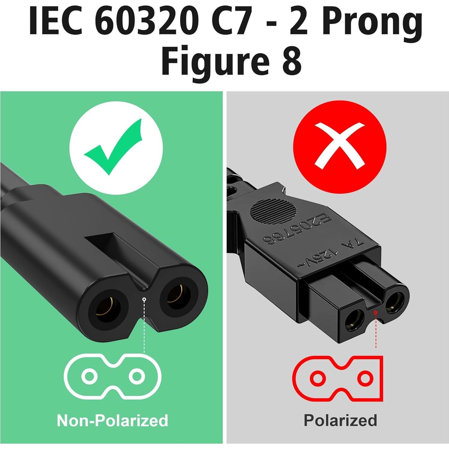 Cable de Alimentación Y Splitter AGVEE 20cm para Apple TV