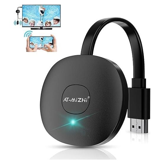 Adaptador Inalámbrico HDMI AT-Mizhi 4K Negro - Espejo Pantalla