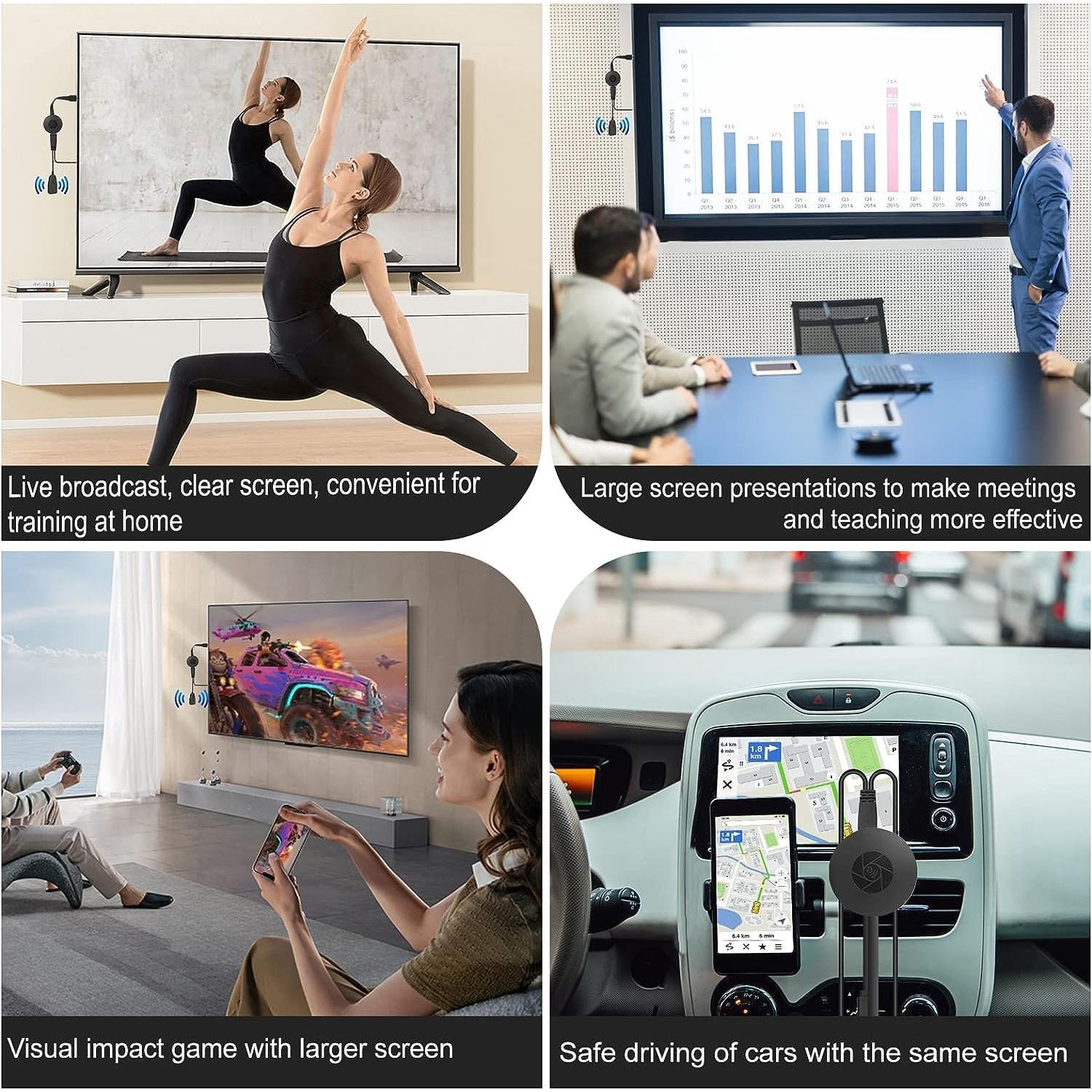 Adaptador de Pantalla Inalámbrico SmartSee G2025 HD 1080P