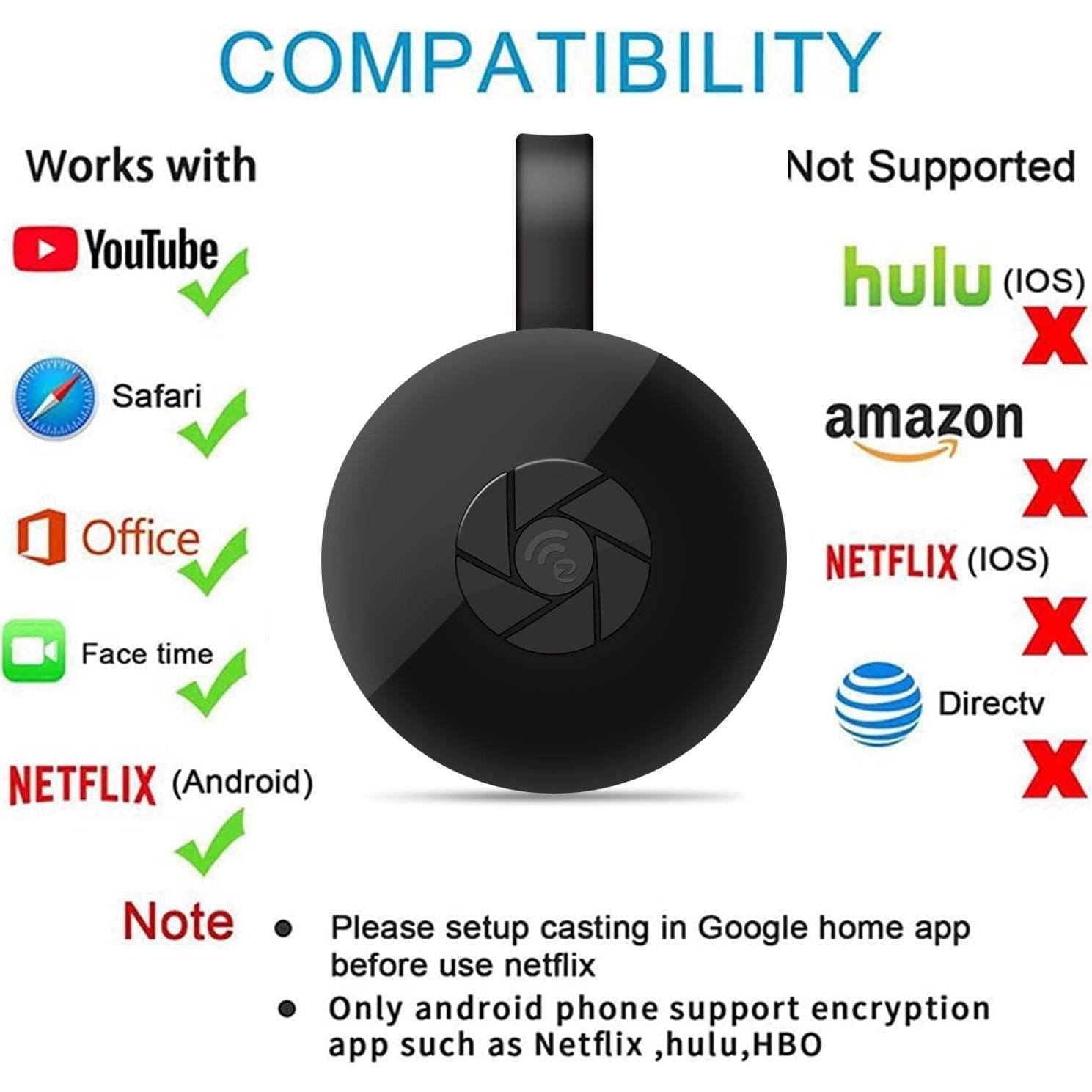 Adaptador de Pantalla Inalámbrico SmartSee G2025 HD 1080P