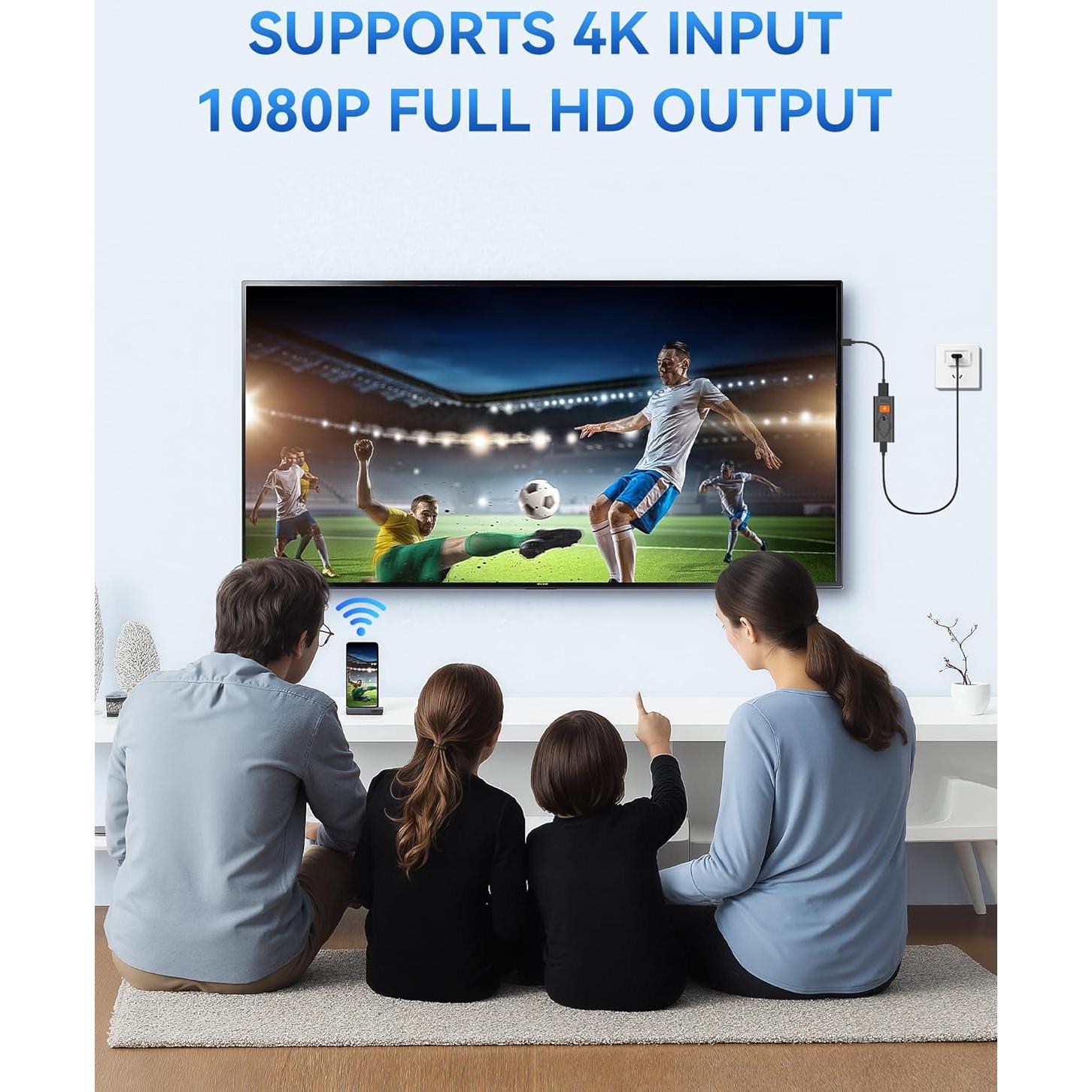 Adaptador Inalámbrico HDMI Tongtion 1080p, Conectar y Usar