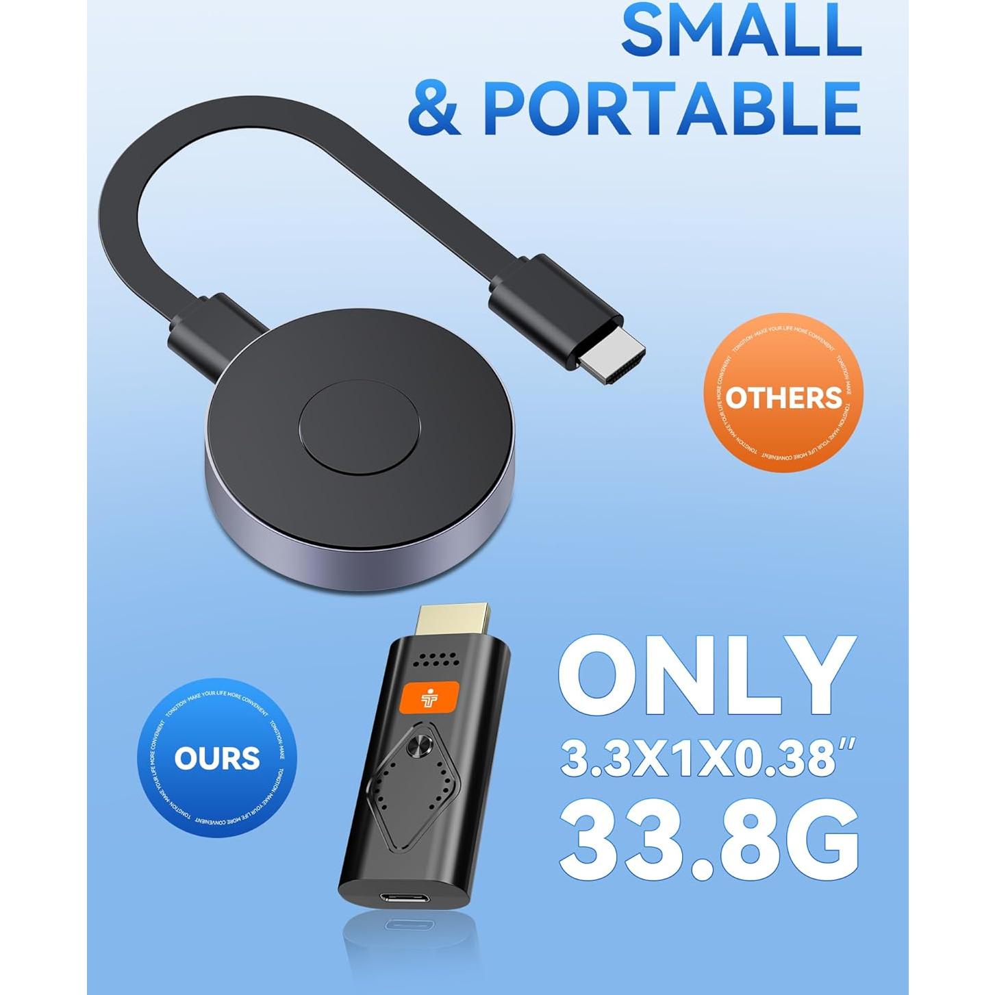 Adaptador Inalámbrico HDMI Tongtion 1080p, Conectar y Usar