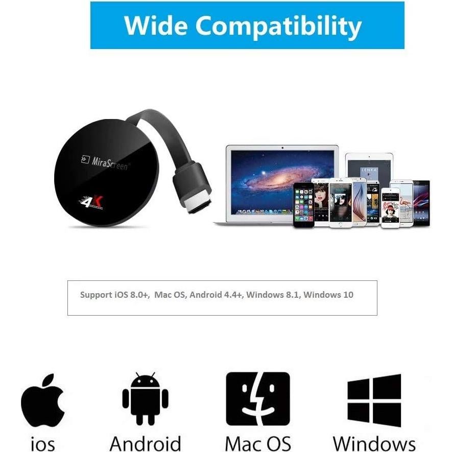 Receptor Inalámbrico SmartSee 1080P HDMI Duplicador de Pantalla