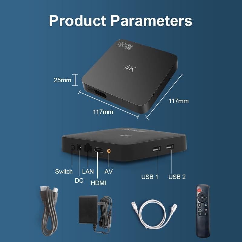 Reproductor de medios 4K Lunzn YM05 HDMI USB CMS gratuito