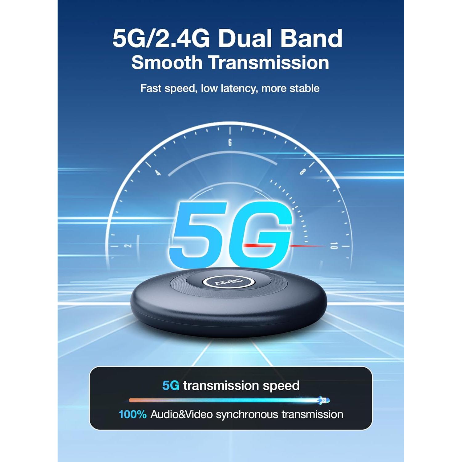 Adaptador HDMI Inalámbrico 4K DRYMOKINI para iOS Android