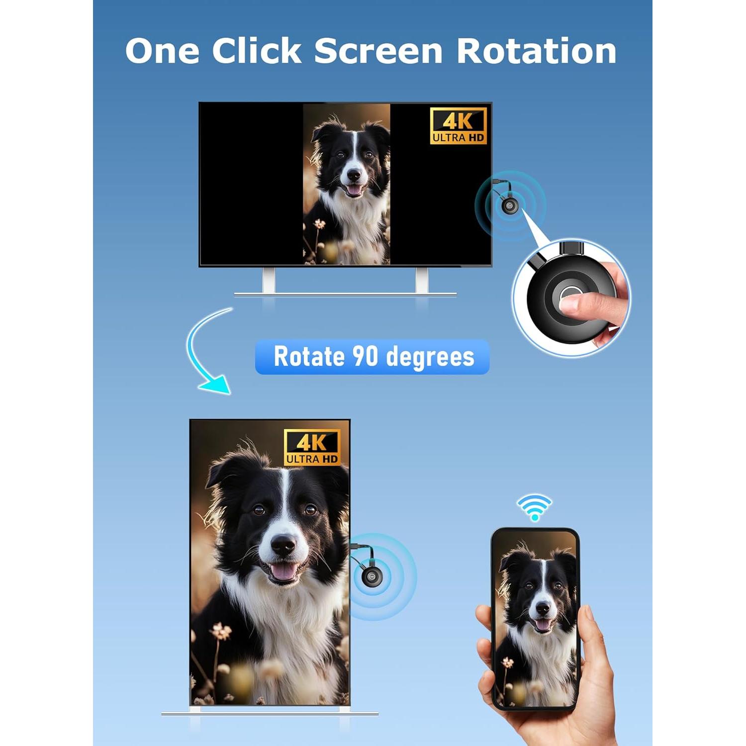 Adaptador HDMI Inalámbrico 4K DRYMOKINI para iOS Android