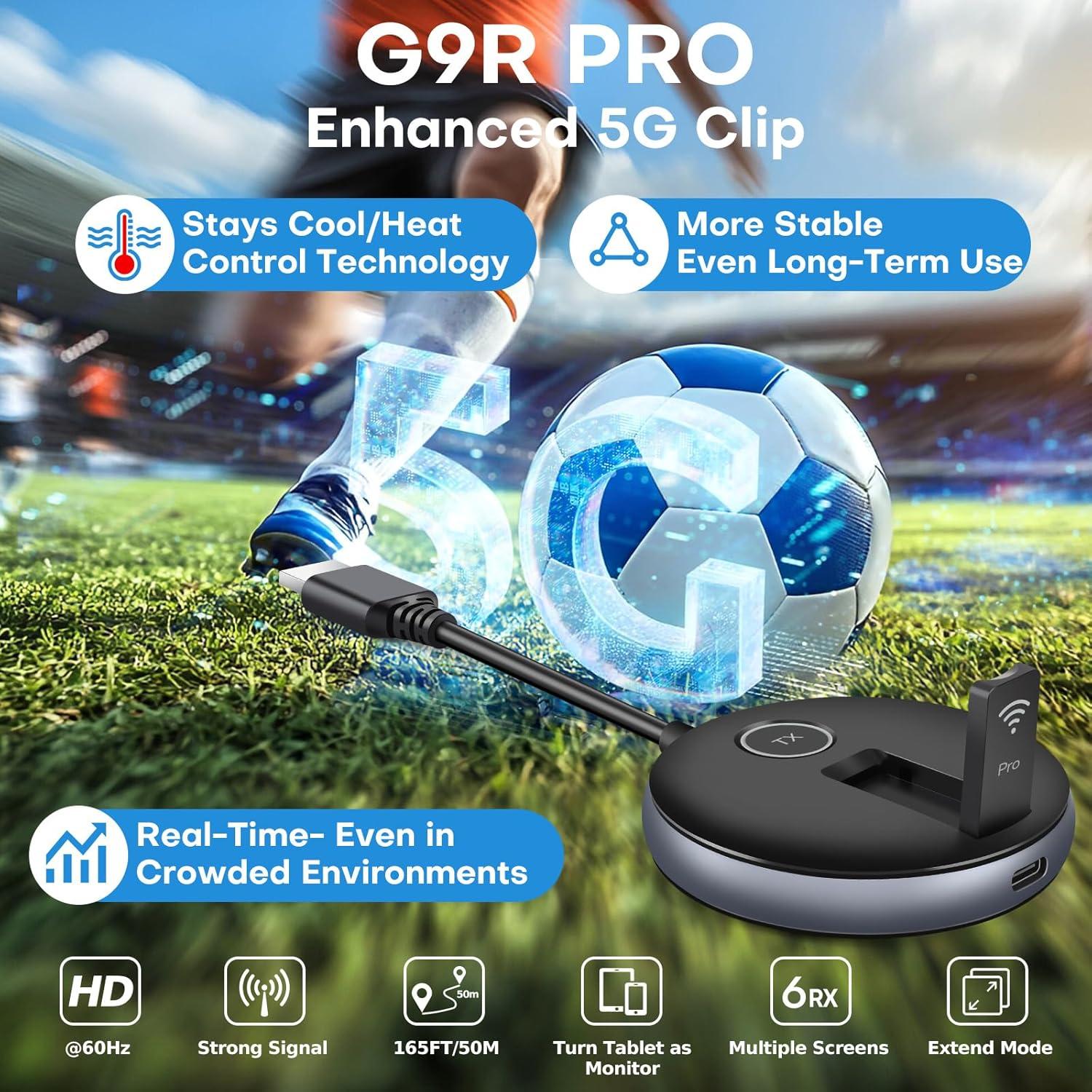 Adaptador HDMI Inalambrico YAOMAISI G9R PRO 50M 1TX+3RX