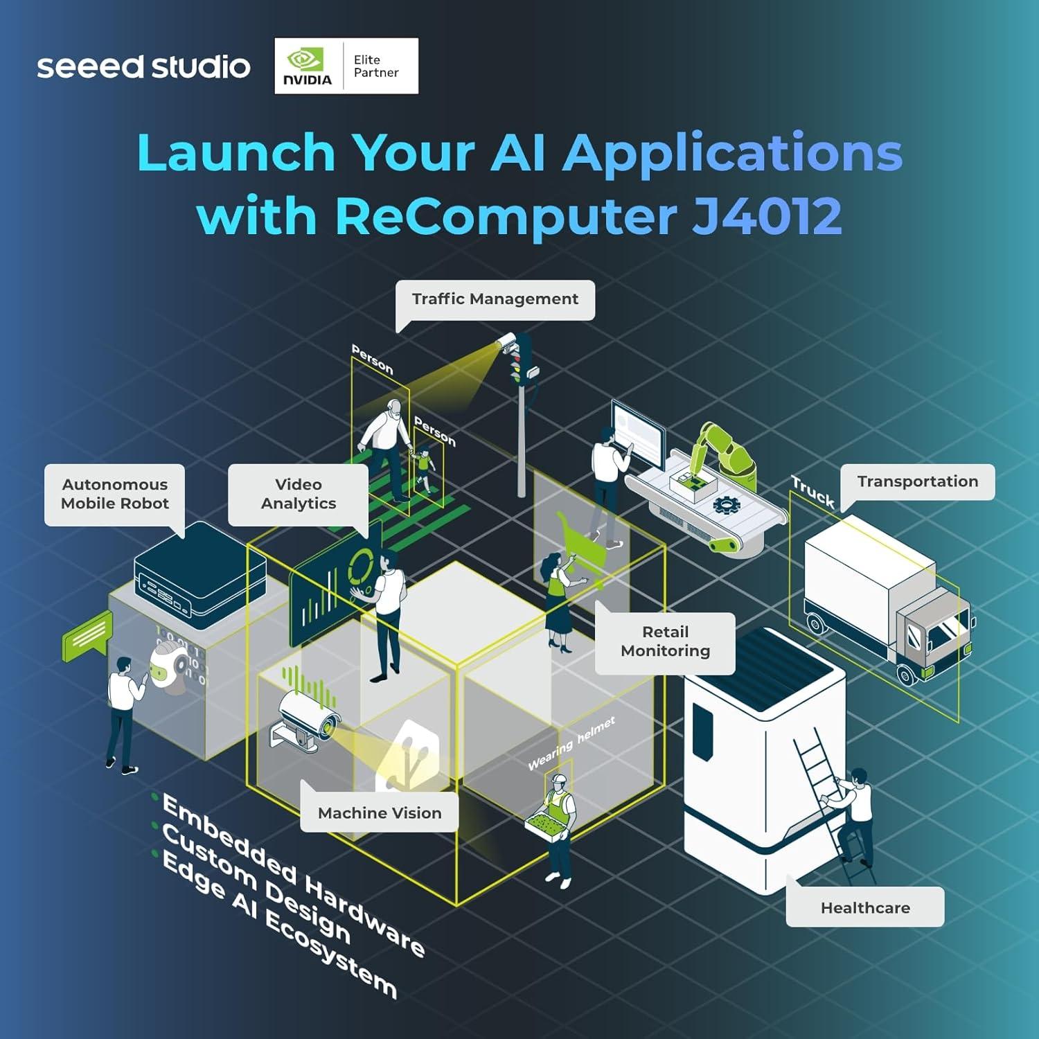 reComputer J3011 - Computadora Edge AI NVIDIA Jetson Orin 8GB