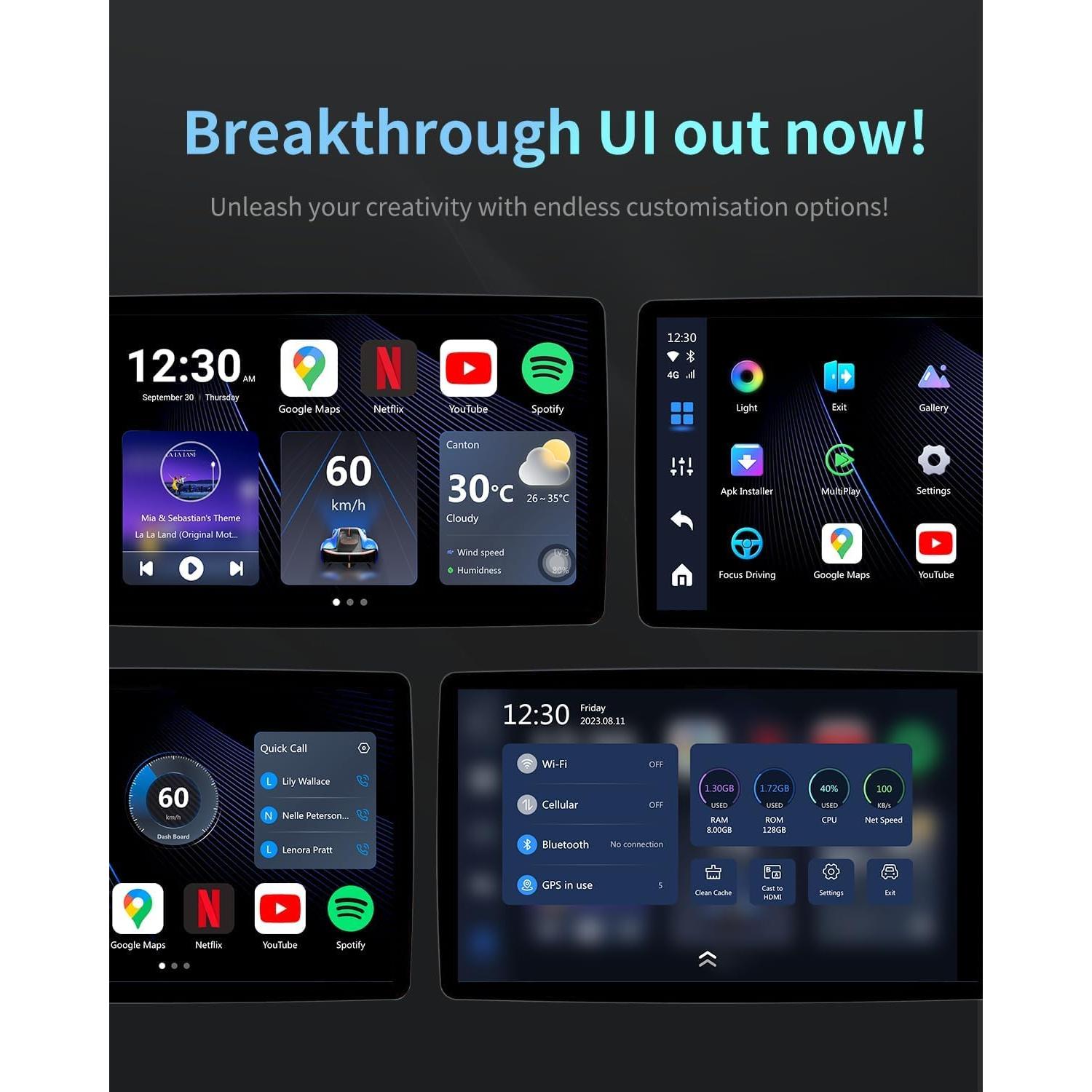 Adaptador Wireless CarPlay OTTOCAST P3 - Android 12, 8GB+128GB