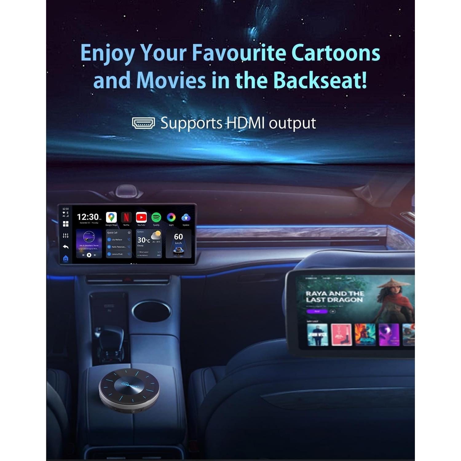 Adaptador Wireless CarPlay OTTOCAST P3 - Android 12, 8GB+128GB