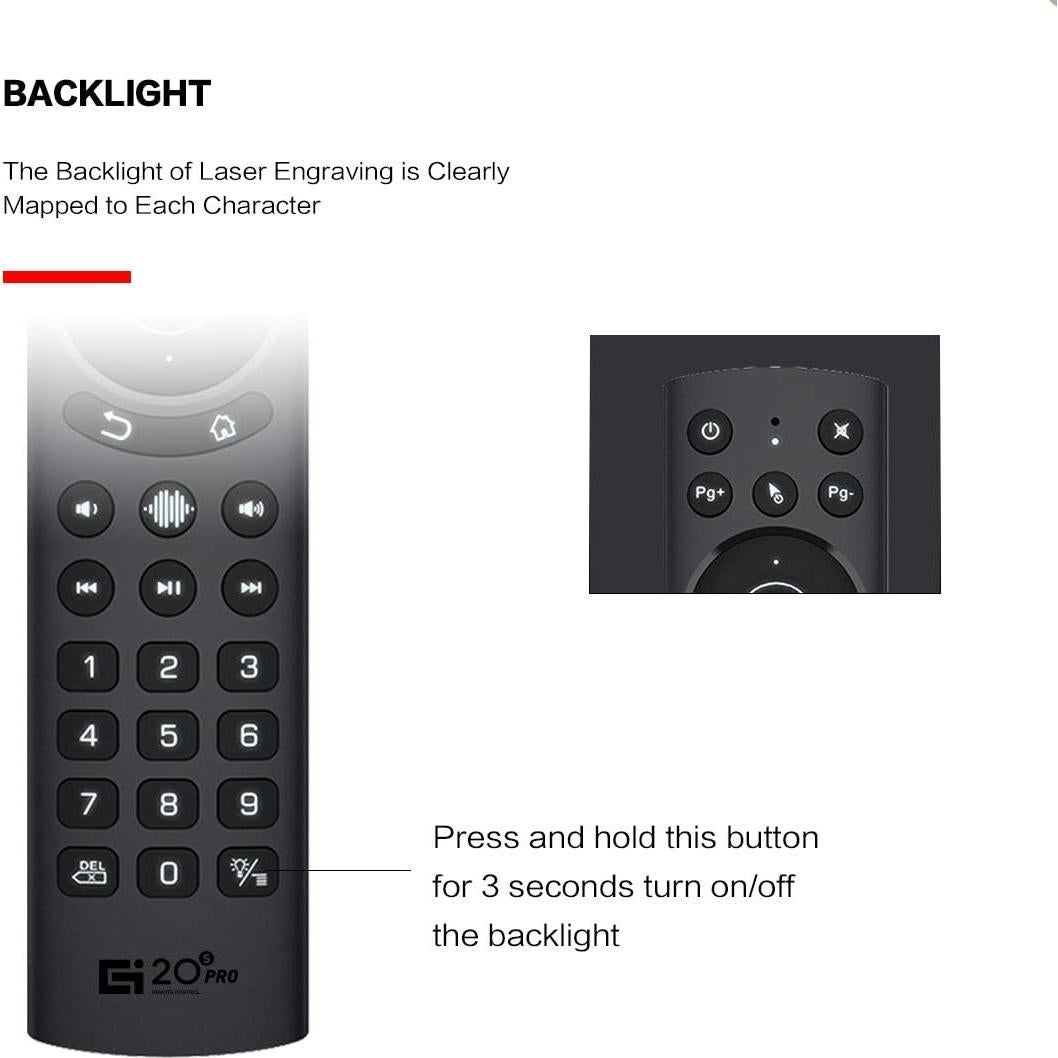 Control Remoto de Voz Inalámbrico Dupad G20S Pro USB 2.4G