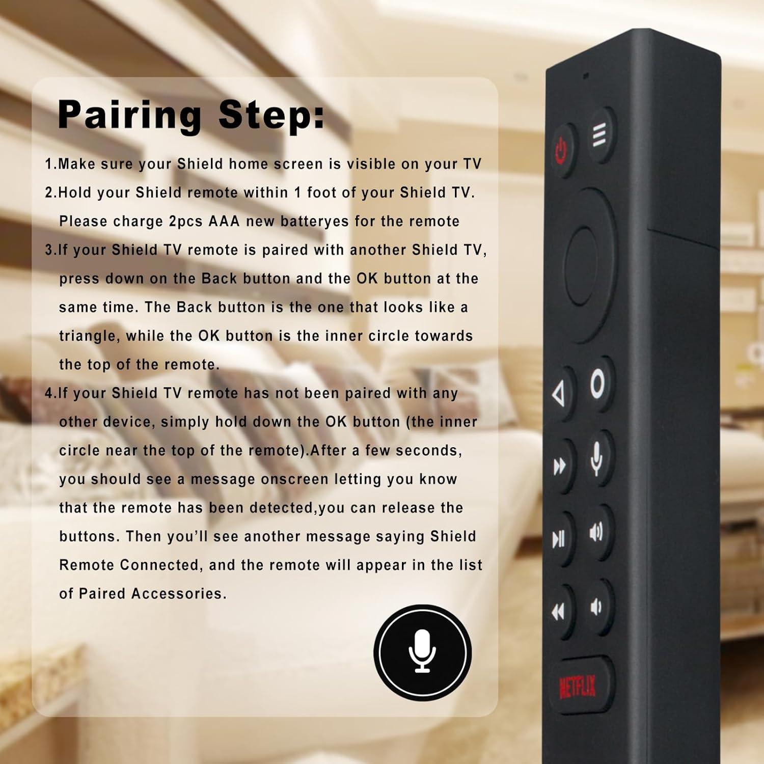 Control Remoto P3700 DeFascin para Nvidia Shield TV 2015/2017/2019