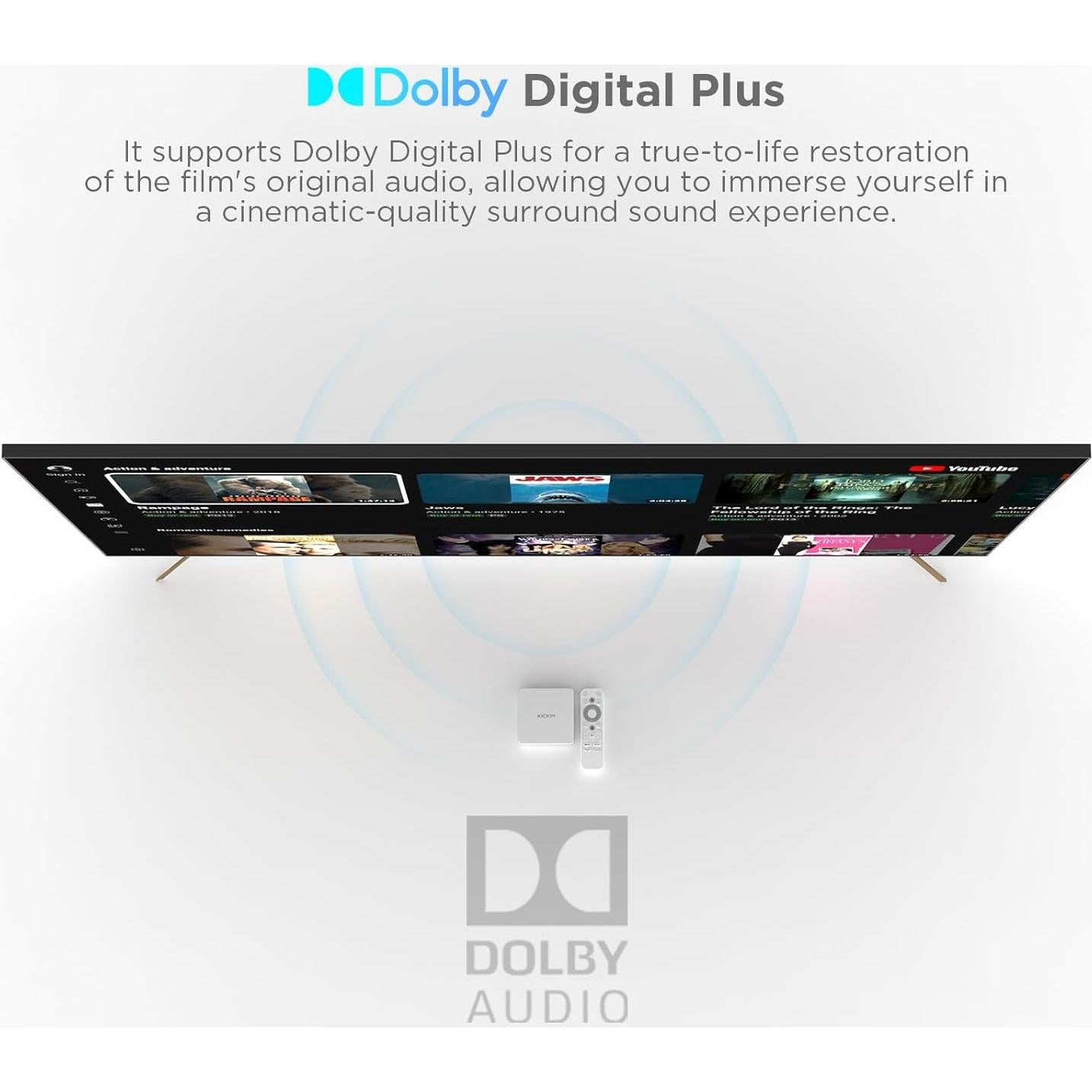 Caja de TV Inteligente KICKPI KP1 4K Android 11 2GB RAM 32GB