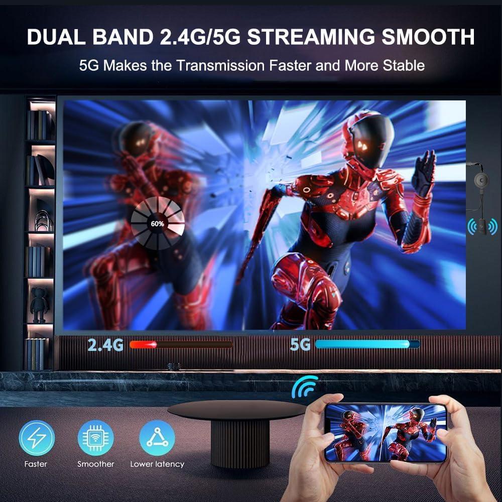 Adaptador HDMI Inalámbrico 4K SOCLLLife para iPhone y Android