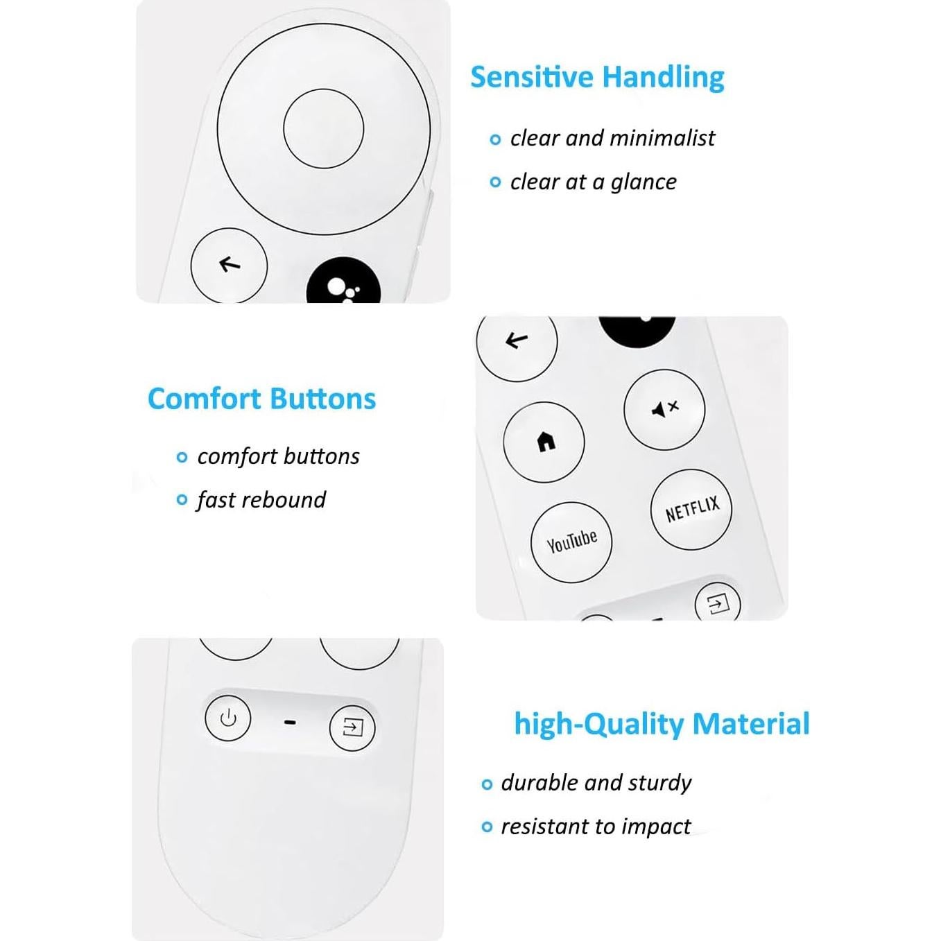 Control Remoto de Voz Dayume para Google Chromecast 4K