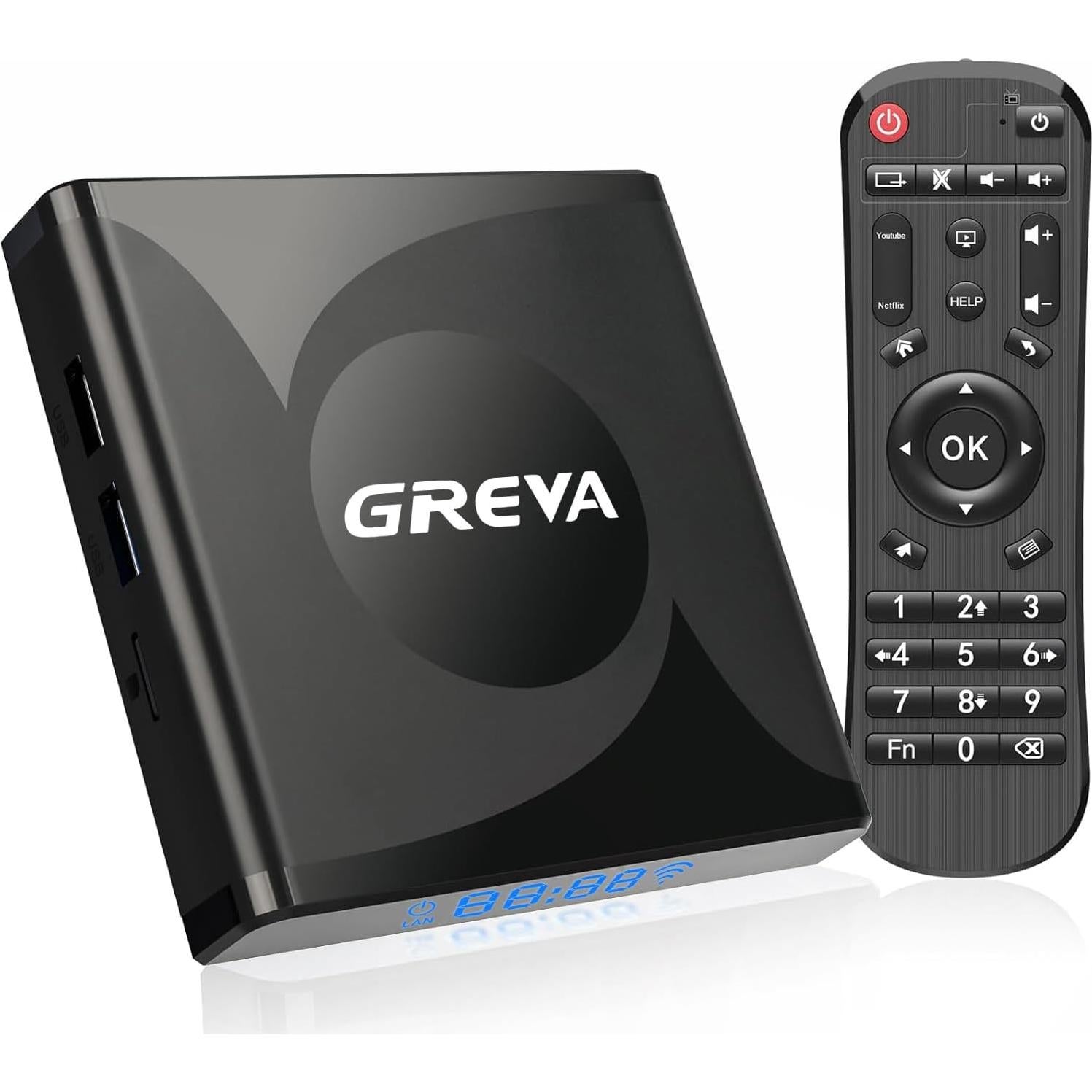 Caja Android TV GREVA 8K PRO13-8K-32 4GB RAM 32GB ROM