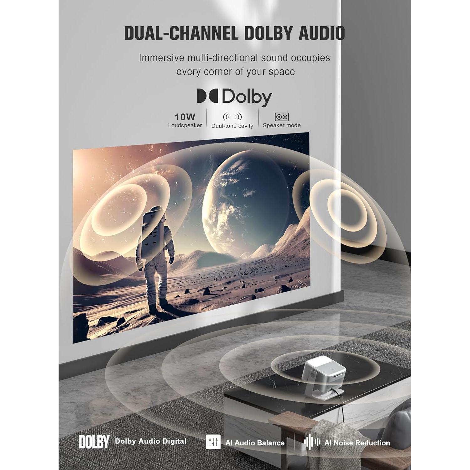 Proyector Inteligente 4K VOPLLS G3 con Google TV y Dolby