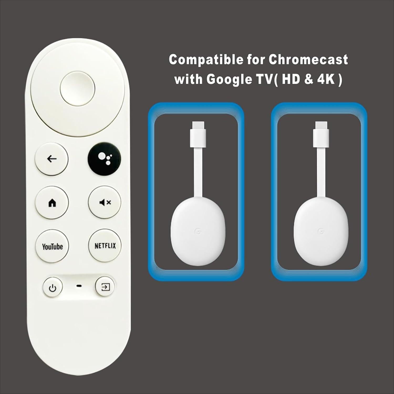 Control Remoto Reemplazo G9N9N para Google Chromecast 4K