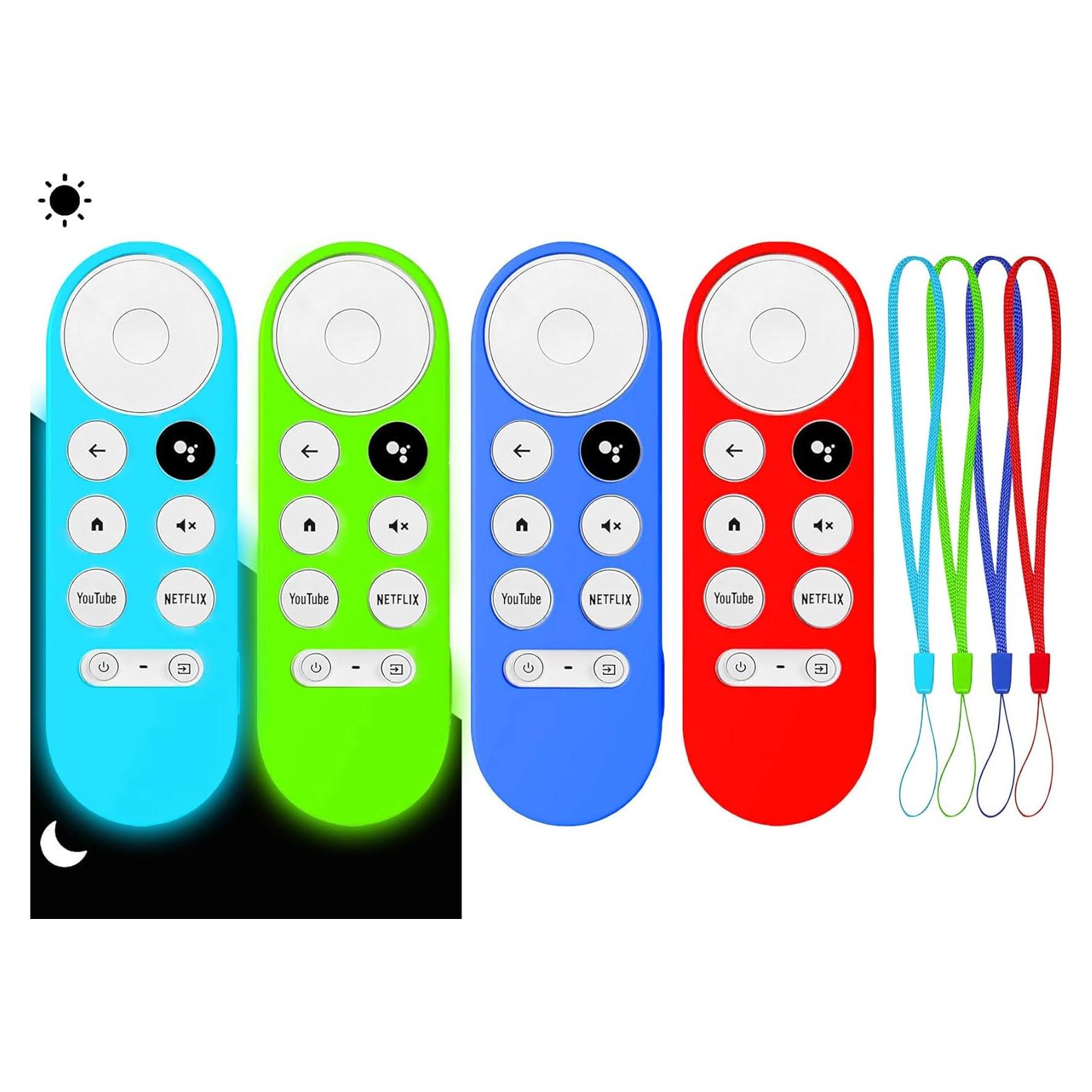 4 Fundas Protectores para Control Remoto Chromecast Google TV