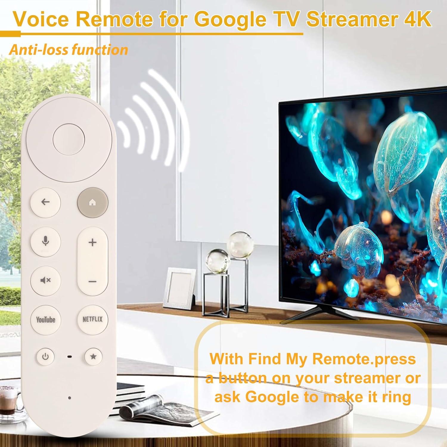 Control Remoto de Voz YunCChengFR para Google TV 4K