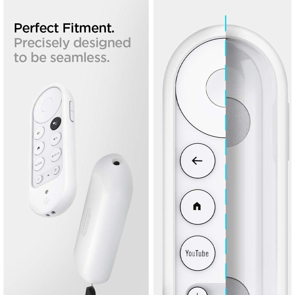 Funda de Silicona Spigen para Chromecast con Control Remoto - Blanca